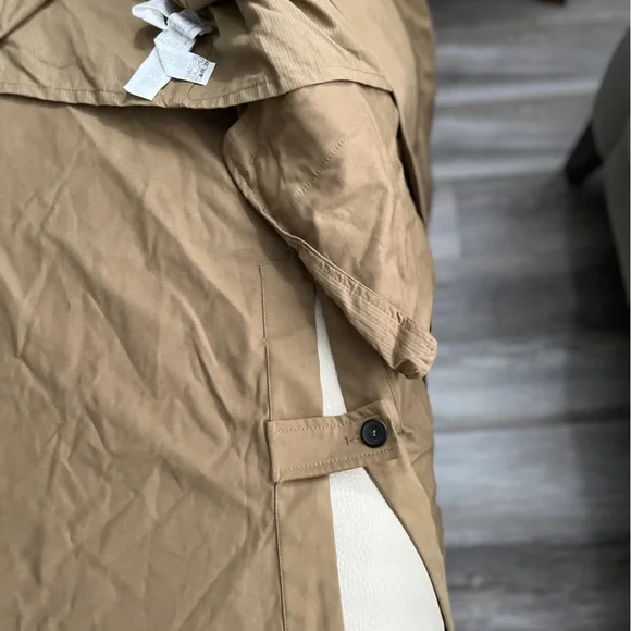 Zara Men’s Cotton Trench Coat - Size L-XL - Picture 6 of 11